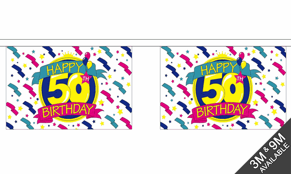 Happy 50th Birthday Bunting